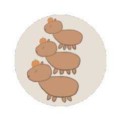 Cute Capybara animated stickers