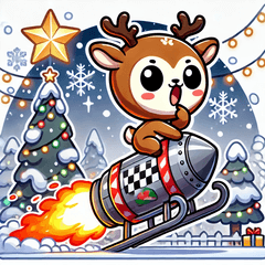 Christmas Animal Stickers6