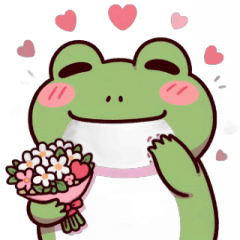 Frog is in love