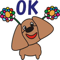 doggies sticker no4 dachshund