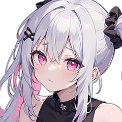 White-haired Girl Sticker K