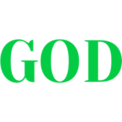 GOD STICKER. 1