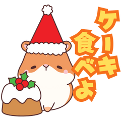 hamster on christmas