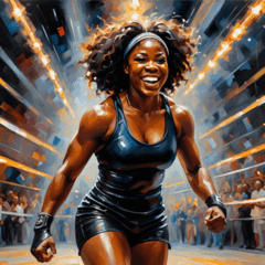 Strong and Beautiful Black Wrestler