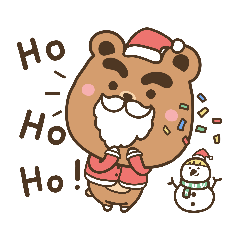 Thick browed bear : Christmas New year