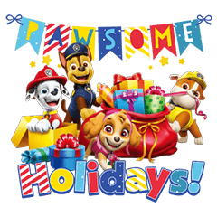 PAW PATROL Winter Holiday Sticker