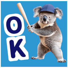 Baseball Fan Koala 1