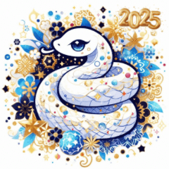 White snakes all around! New Year