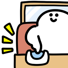 微笑的家庭餐廳貼紙