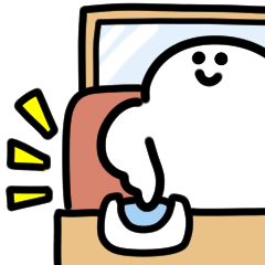 にっこりファミレス 動くスタンプ