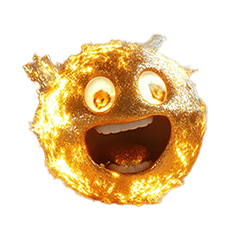 Medium gold emoji 2