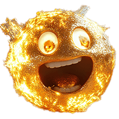 Big gold emoji 2