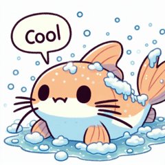 Snowy Catfish Stickers@SFW