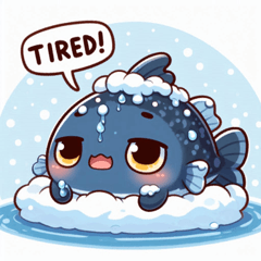 Snowy Anglerfish Stickers@SFW