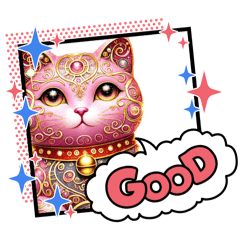 Pink Gold Lucky Cat Daily