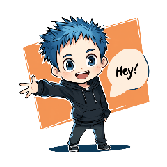 Blue hair guy