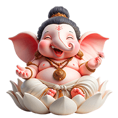 Cute Ganesha Hello Trilingual (Big)