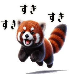 Realistic red panda 2 [love, joy, anger]