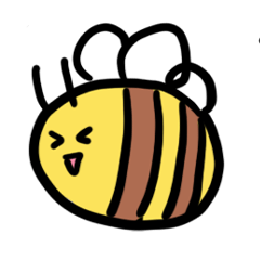 Cute Bee stamp 1