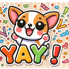 Clumsy Chihuahua Stickers2@SFW