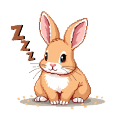 Cute Bunnie in pixel