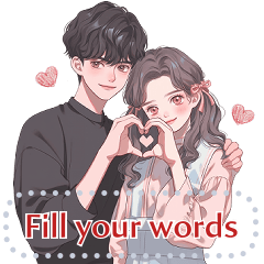 Message Stickers (Love Couple 2) En