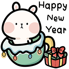 Balon the rabbit: Christmas&New Year