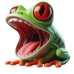 Red-Eyed Tree Frog Resigned Emoji