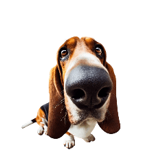 [arrangement] FisheyelensBasset Hound1