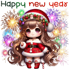 Santa Girl: Happy New Year (Big)