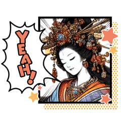 Japanese traditional girls daily life