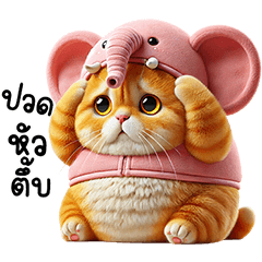 Orange Cat Baby Elephant (Isan)