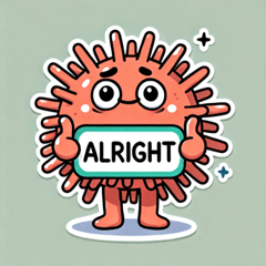 Cheerful Sea Urchin Stickers@SFW