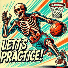 Basketball Spirit: Buff Skeleton!