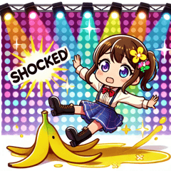 Clumsy Female Idol Stickers@SFW