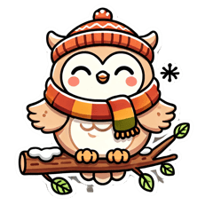 Good Night Owl Stickers 2