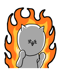 Cute cat encouragement sticker(No text)