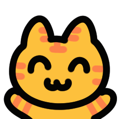 Moving tiger cat sticker