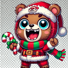 Crazy Christmas Bear