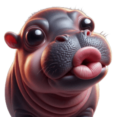 Adorkable Hippo - Let Me Give You a Kiss