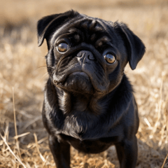 Black Pug's photo Stickers