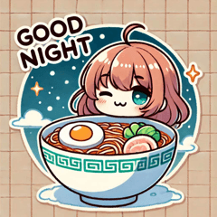 Snowy Ramen Stickers@SFW