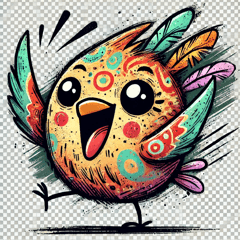 Whimsical Bird Emotions