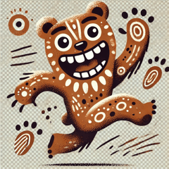 Whimsical Cave Bear Emotion