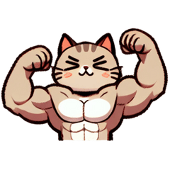 Cute Macho Cat