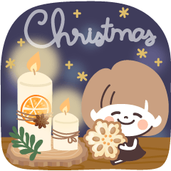 モノトーンmushちゃん・クリスマス