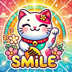 Lucky Cat Stickers - Bring Good Fortune