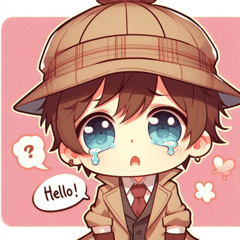 Teary Detective Stickers@SFW