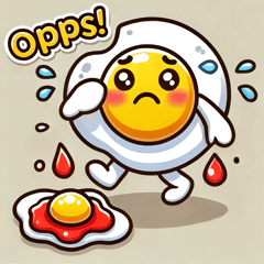 Clumsy Omelette Rice Stickers@SFW