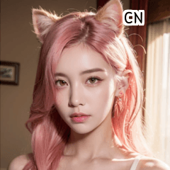 CN pink cat girl2